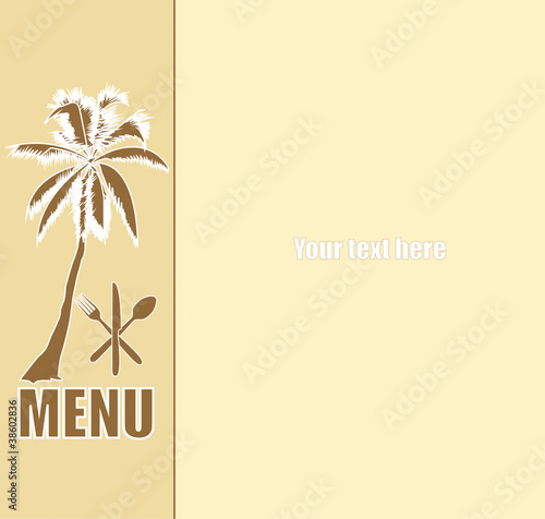 Menu palmier