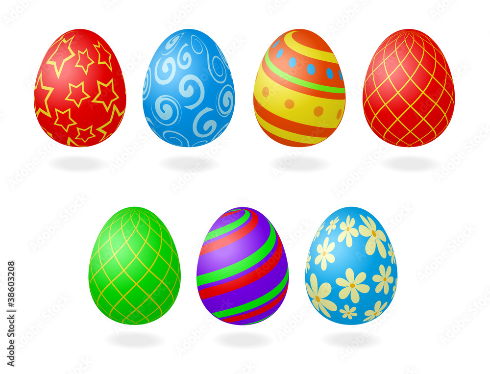 vector illustration of easter eggs vector illustration of easter eggs