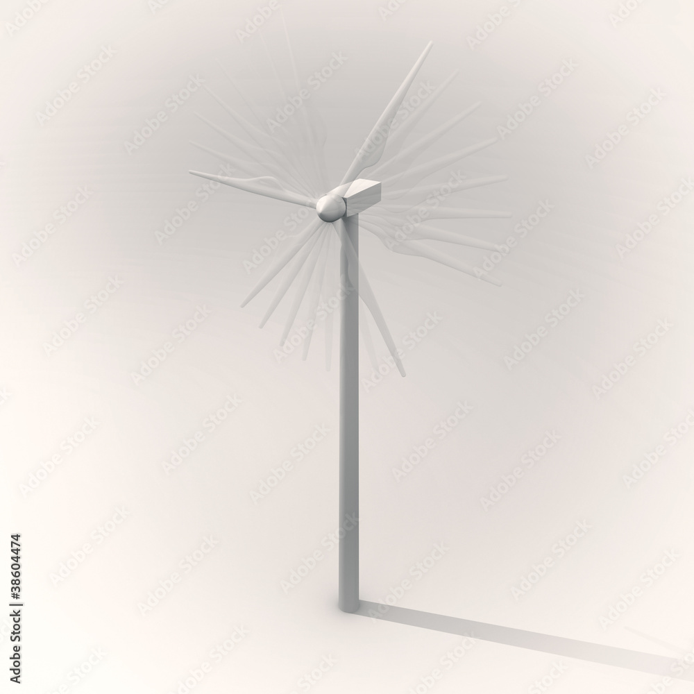 Wind turbine spinning Wind turbine spinning