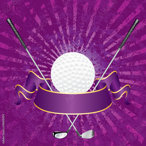 purple grunge golf