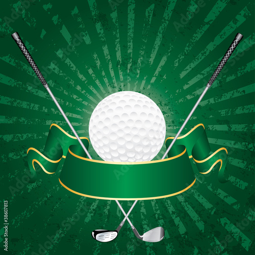 green grunge golf