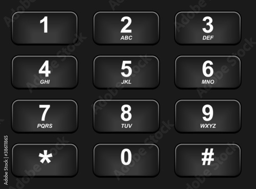 Black Phone keyboard