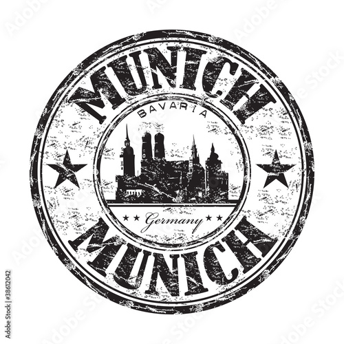 Munich grunge rubber stamp