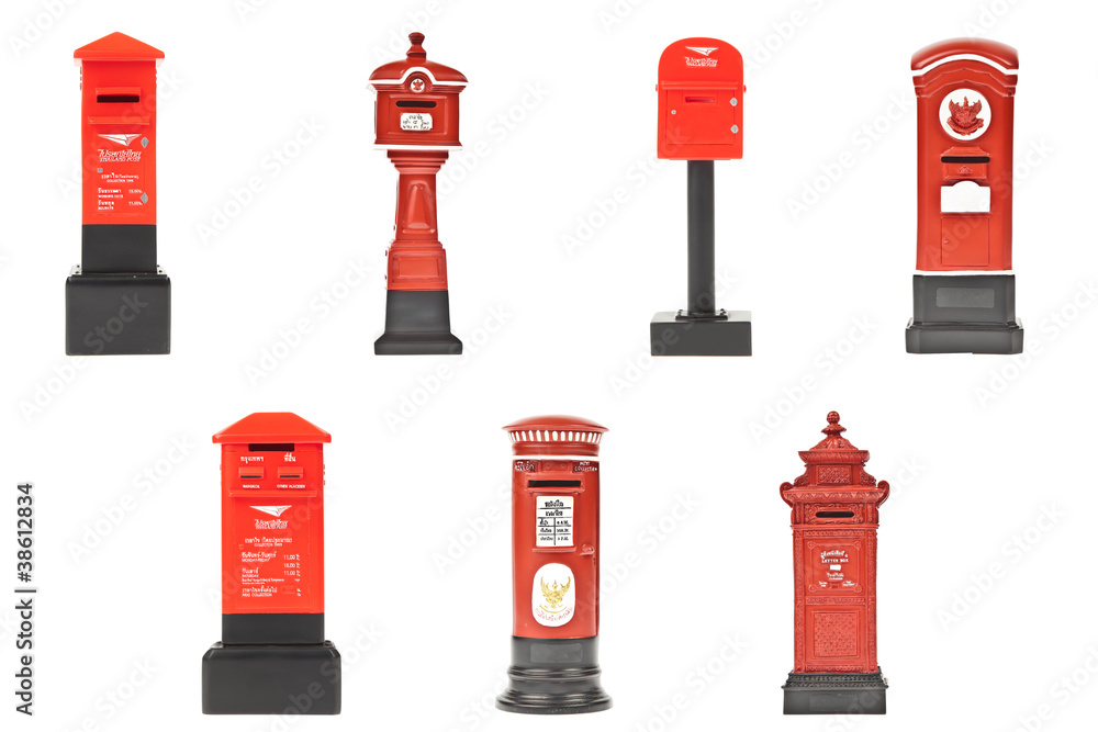 red post box collection in Thailand red post box collection in Thailand