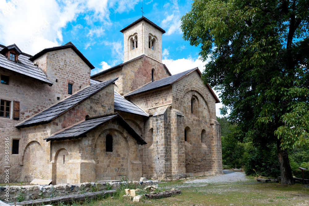 Abbey Notre-Dame de Boscodon. Near Crots, Hautes-Alpes. France