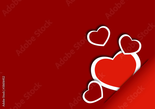 congratulatory background with hearts