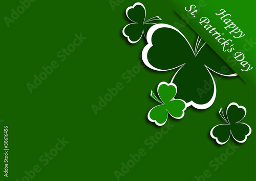 congratulatory background with clover