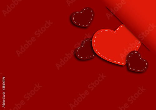 congratulatory background with hearts