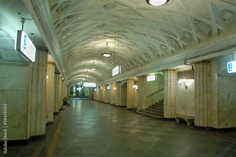 The Moscow metro, station Teatralnaya