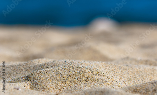 Closeup of some sand on the shore
