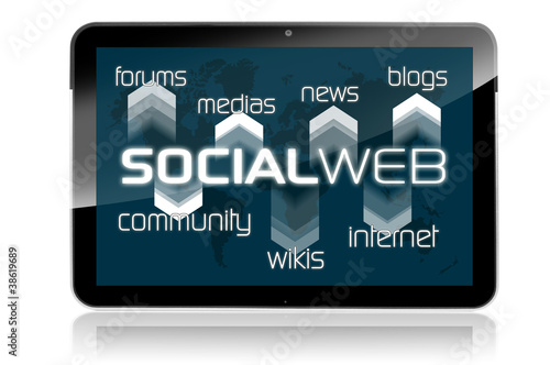 Tablet mit Social Web