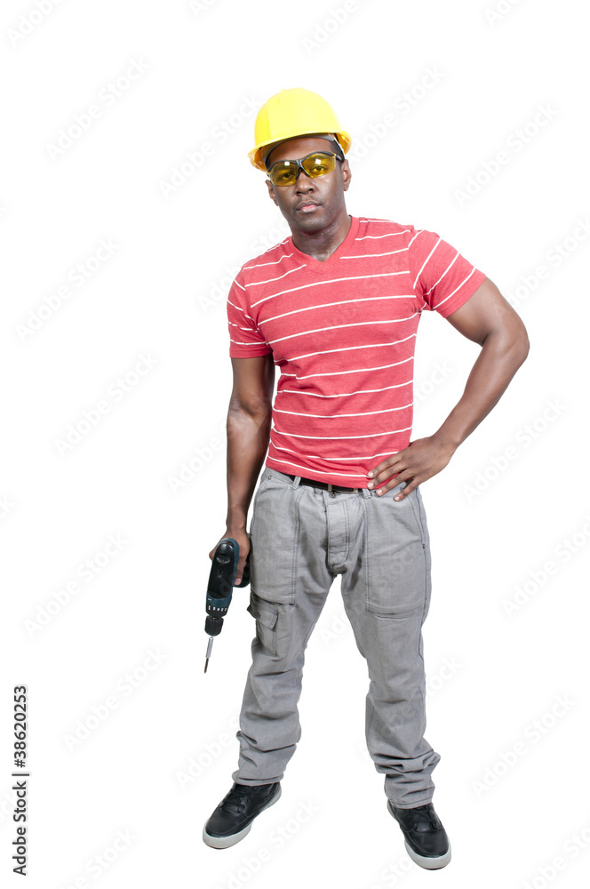 Black Man Construction Worker Black Man Construction Worker