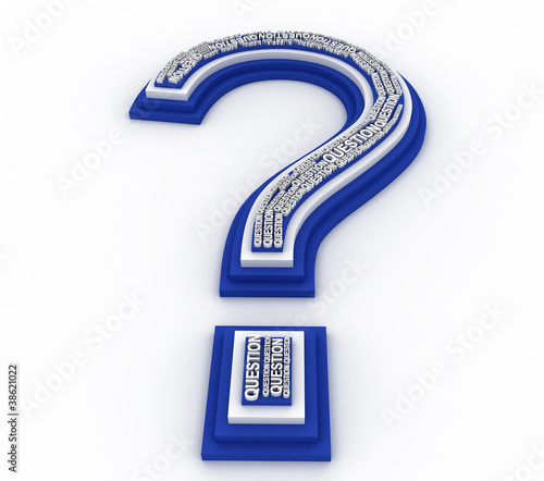 3D question mark