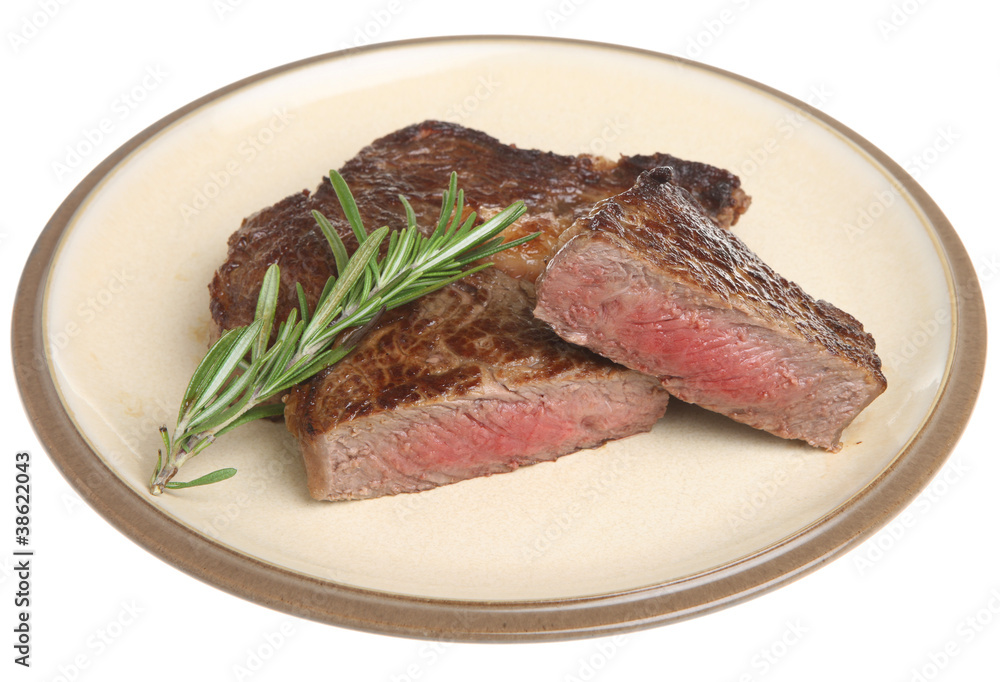 Rare Ribeye Beef Steak