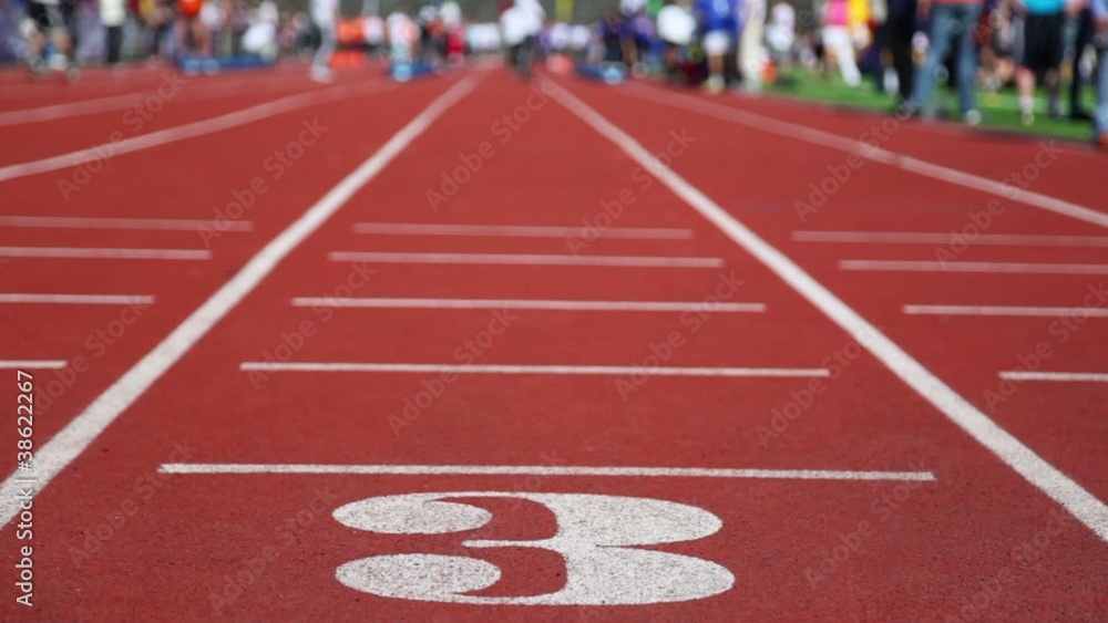 Running track number three with special cover for racing