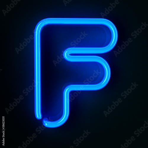 Wallpaper Mural Neon Sign Letter F Torontodigital.ca