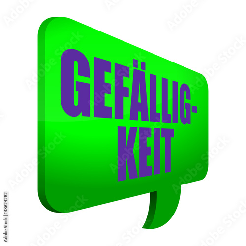 sprechblase v2 gefälligkeit I