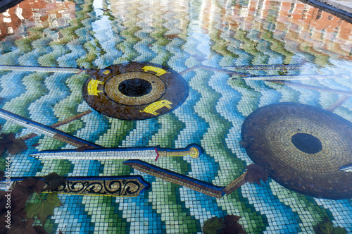 Photography Pool in The Garden of Remembrance in Dublin City Ireland