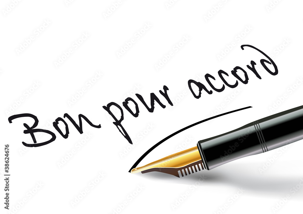 Stylo_Plume_Bon pour accord Stylo_Plume_Bon pour accord