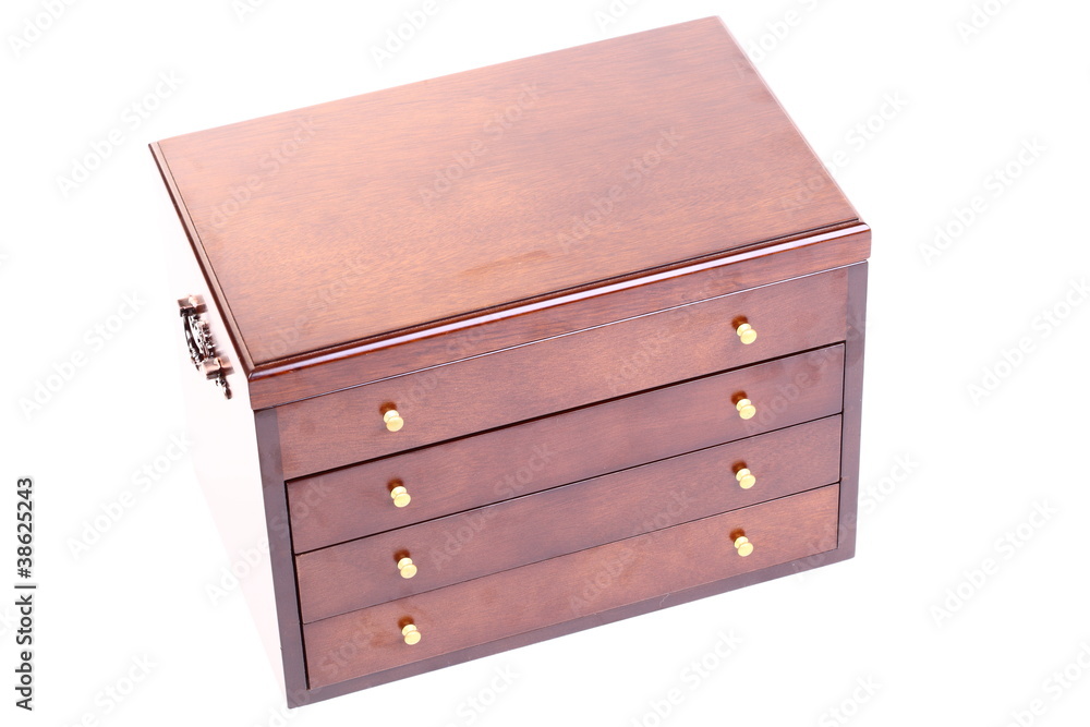 isolated box dark wooden isolated box dark wooden