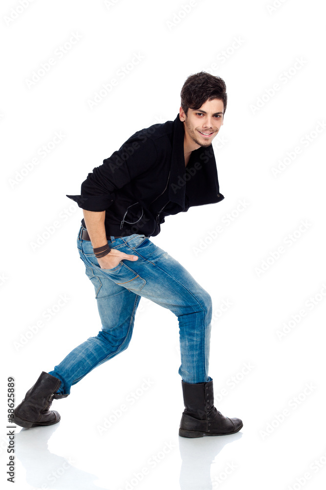 Handsome young man posing Handsome young man posing
