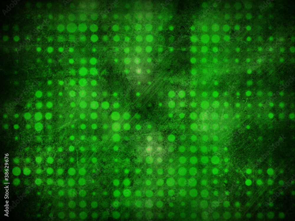 Grunge green light dots Grunge green light dots