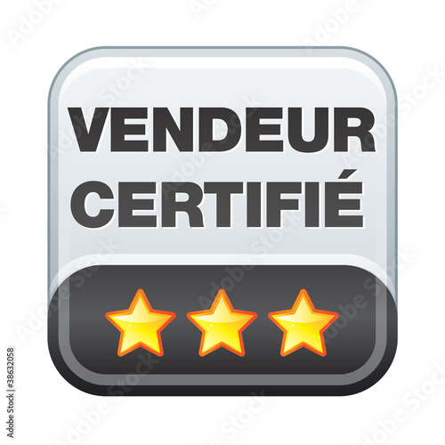 bouton : vendeur certifié