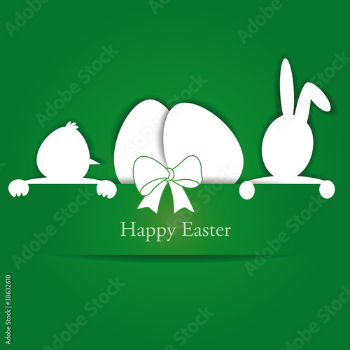 Creative simple background on easter