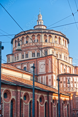 Obraz na płótnie Church of Santa Maria delle Grazie, Milan, Italy, w salonie