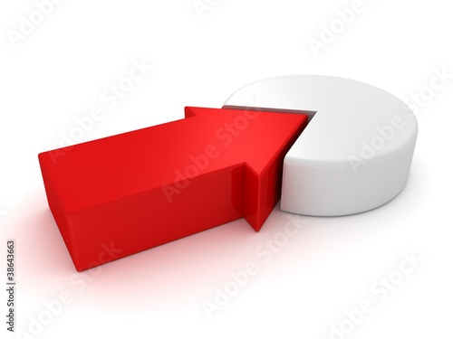 Red Arrow To Part Of White ...