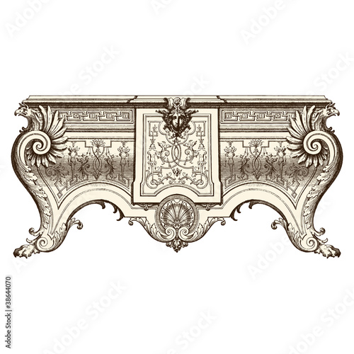 Commode de style XVIIème