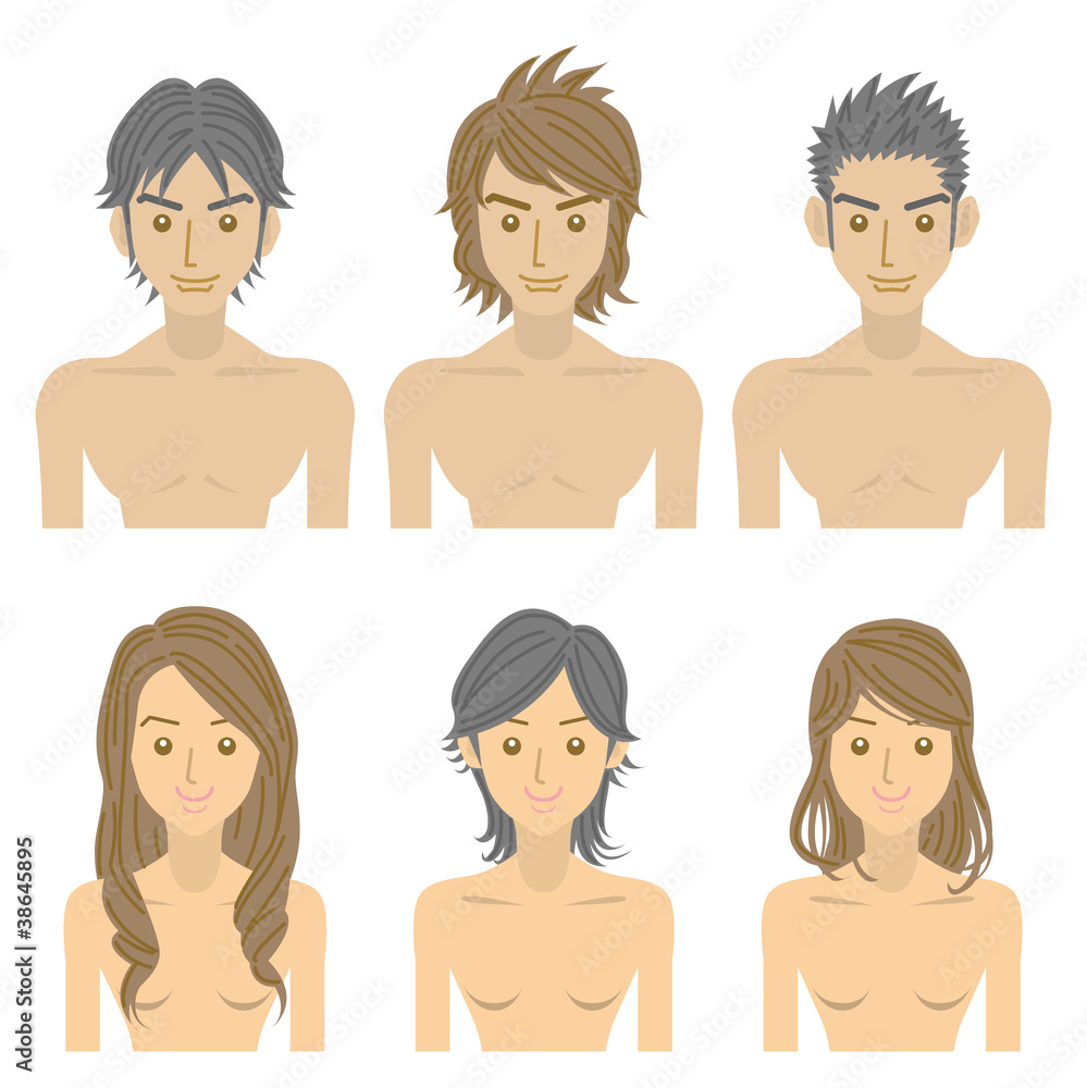 髪型6人 髪型6人