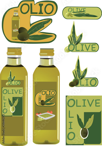 etichetta per l'olio d'oliva
