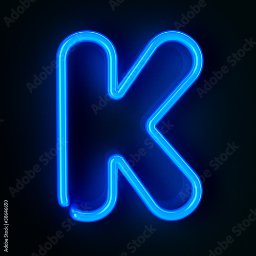 Neon Sign Letter K