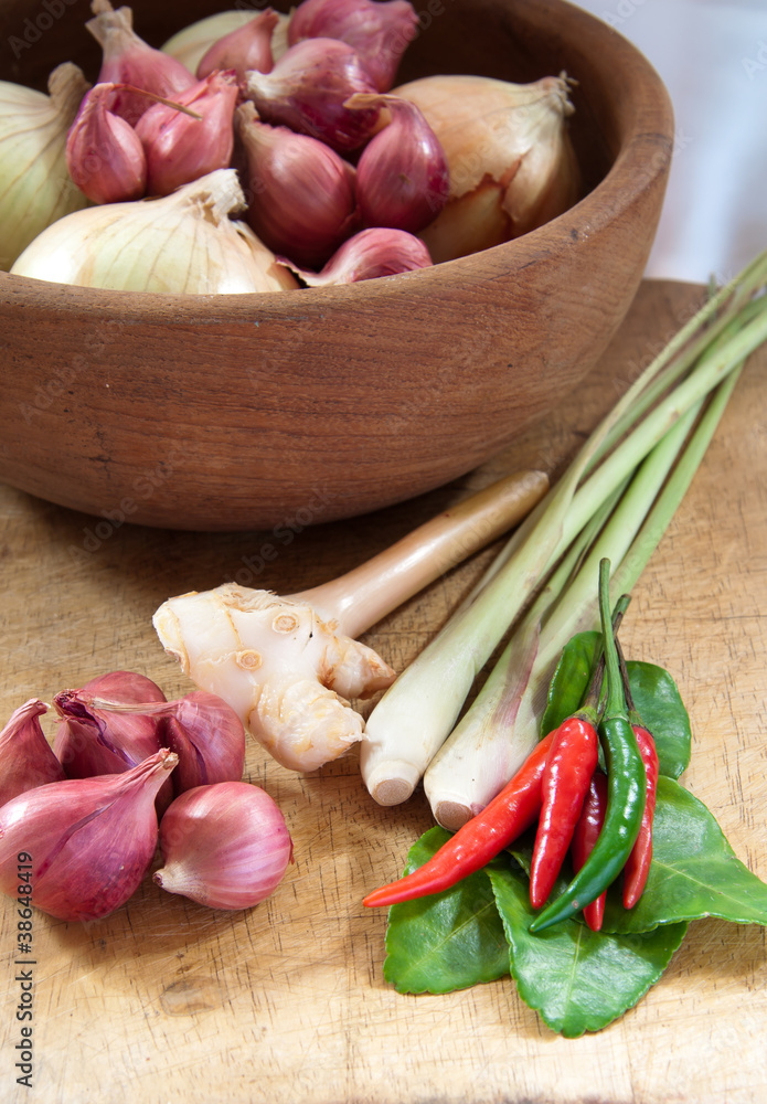 asian hot and spicy food ingredient with onions bowl asian hot and spicy food ingredient with onions bowl