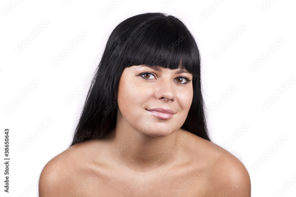 Beautiful smiling brunette woman Beautiful smiling brunette woman