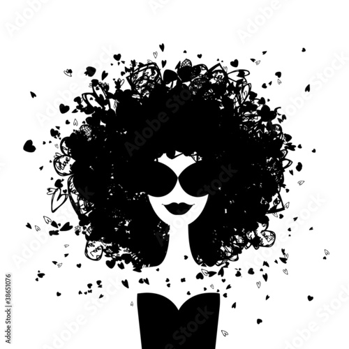 Fashion woman portrait for your design