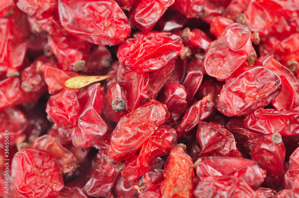 Dried Barberry Berries Close-Up Dried Barberry Berries Close-Up