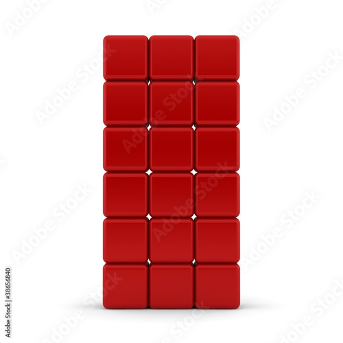 3x6 rote Würfel photo