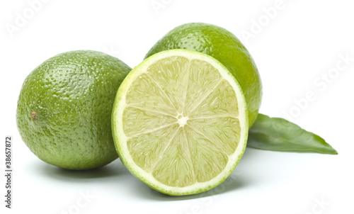 limes on white