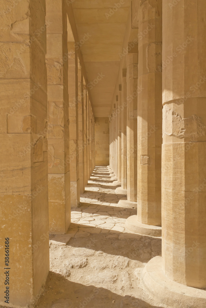 A colonnade at the Temple of Queen Hatshepsut (Egypt ) A colonnade at the Temple of Queen Hatshepsut (Egypt )