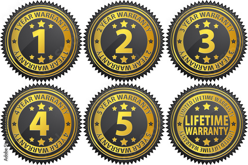Guarantee sign, warranty label