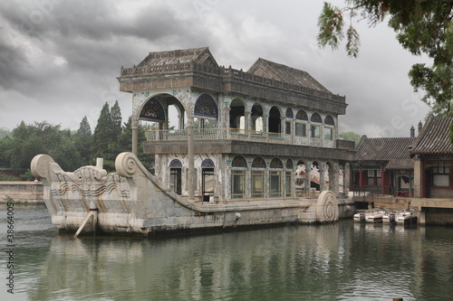 marble ship at summer palace in Beijing