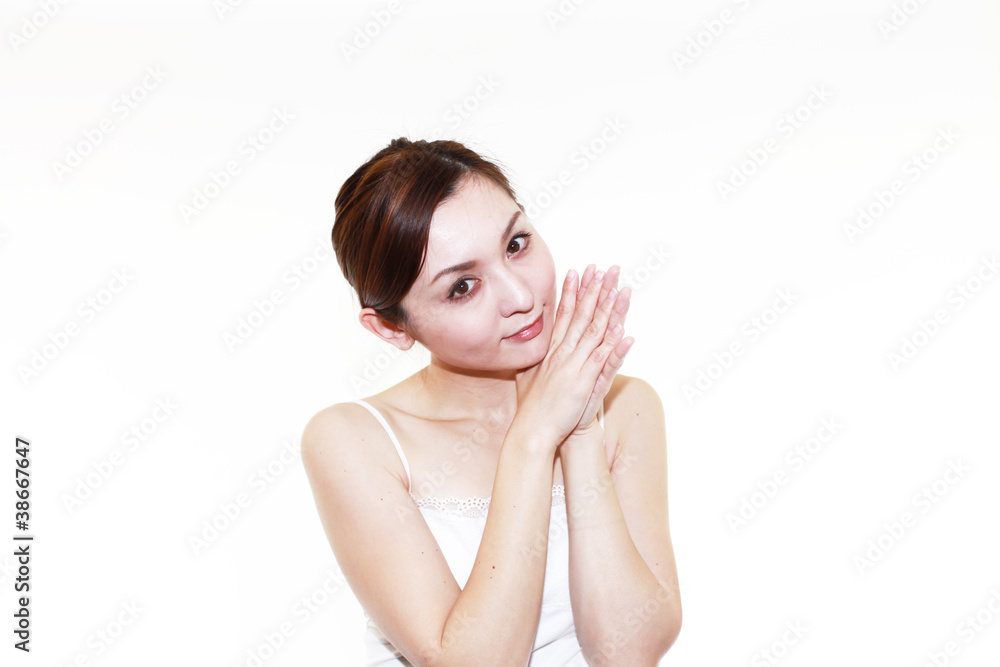 笑顔の女性 笑顔の女性