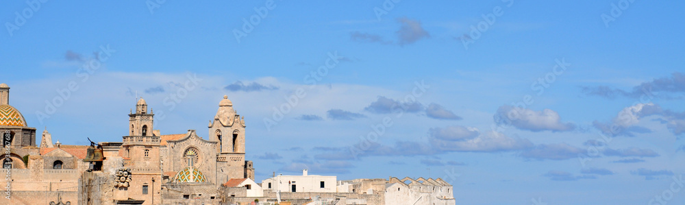 View on Ostuni Cathedral and roofs, Italy, Europe