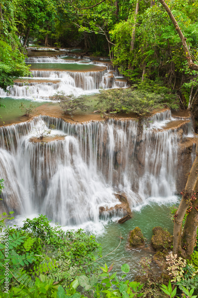 Huay mae Kamin waterfall, Kanchanaburi, Thailand