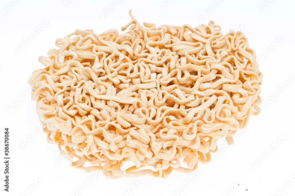 Instant noodles isolated on white background Instant noodles isolated on white background