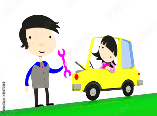 Automobile car repair