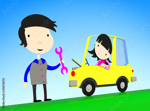Automobile car repair