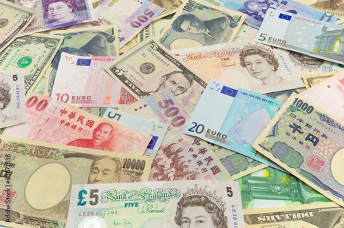 US Dollar,Pound,Japanese Yen,Taiwan Dollar,Euro